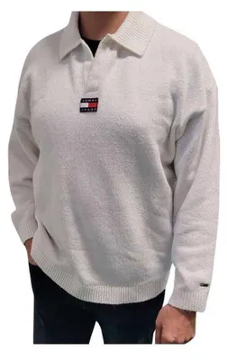 Produktbild von Tommy Hilfiger - "Tommy Jeans" Sweatshirt für Herren, Mit Kragen NA1325 (XL) (Weiß)