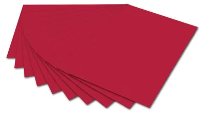 Produktbild von Folia Bastelpapier rot A4 - 130g - 100 Blatt - Kreativpapier