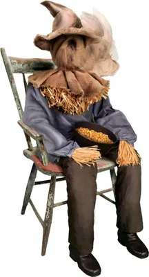 Produktbild von Halloween Vogelscheuche mit Schnappkopf & Gelächter