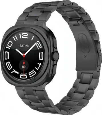 Obrázok produktu pre Pre Samsung Galaxy Watch 8 / 8 Classic Päť korálikov z nehrdzavejúcej ocele Náhradný remienok na inteligentné hodinky Black