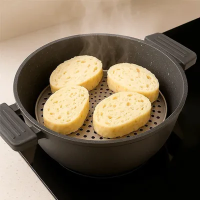 Obrázek produktu pro Napařovací koš z nerezové oceli, průměr 19,5 cm