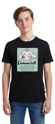 Produktbild von Spreadshirt Cinnamoroll Just Be Yourself Teenager Premium T-Shirt, 158/164 (12 Jahre), Schwarz
