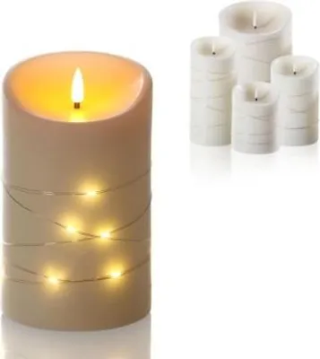 Produktbild von Schlaraffenland Elephant LED Outdoor Kerze CORRO, 10x16 cm, creme/Echtwachs, 11206