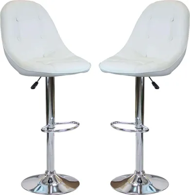 Immagine prodotto di Milani Home - sgabello moderno da bar e sala da pranzo di design moderno industrial - Bianco