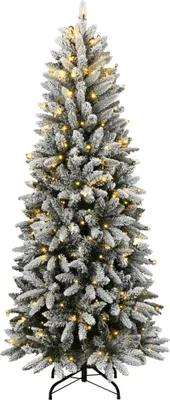 Produktbild von vidaXL Künstlicher Weihnachtsbaum mit Schnee 300 LEDs 240 cm