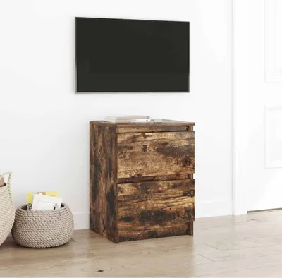 Produktbild von Möbel TV-Schrank Räuchereiche 40x35x54 cm Holzwerkstoff - TV-Schränke &32491