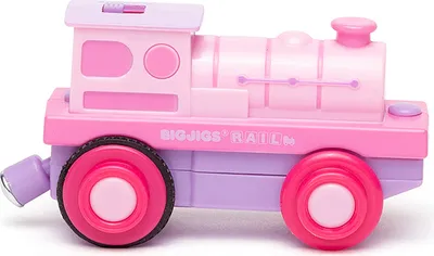 Obrázok produktu pre Bigjigs Rail Elektrická lokomotíva Strong Pink