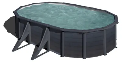 Produktbild von Gre KITPROV508GF, 16210 l, Gerahmter Pool, Kind & Erwachsener, Leiter, Schwarz