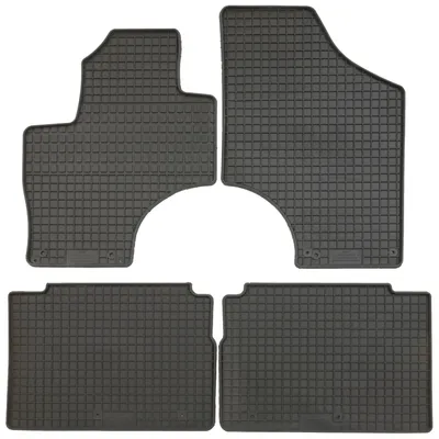 Zdjęcie produktu dla do Hyundai iX55 od 04/2009 gumowe dywaniki PETEX 4-częściowe czarne gumowe dywaniki podłogowe na każdą pogodę