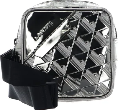 Zdjęcie produktu dla Torebka wieczorowa LACOSTE Torebka na ramię The Blend Square Crossover Bag Srebrny Czarny srebrny kolor