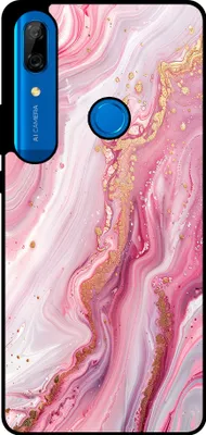 Immagine prodotto di Smartphonica Custodia per Huawei P Smart Z / Y9 Prime (2019) con stampa in marmo - Custodia posteriore in TPU con design in marmo - Rosa