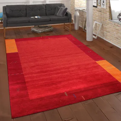 Immagine prodotto di Tappeto soggiorno a pelo corto design etnico geometrico lavorato a mano Gabbeh dimensioni 200x300 cm