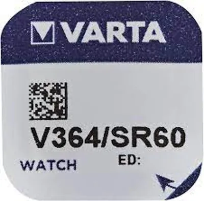 Produktbild von Varta Watch V 364 Uhrenzelle SR621 SW V364 (SR60) Silber-Oxid  Knopfzelle 17mAh 1,55 V 1er Blister V 364