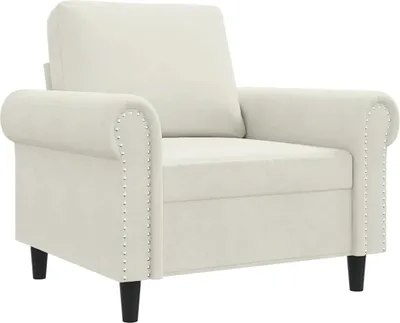 Produktbild von vidaXL Sessel Creme 60 cm Samt