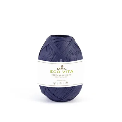 Produktbild von DMC Eco Vita Raffia, 100 % Holzfasern(Bast) z. Häkeln/Stricken,50g/100m,Handwäsche 71 lila