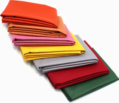 Produktbild von Popeline Baumwollstoff 7er Set Bunt2 Paket Uni 100% Baumwolle Stoffpaket Ö.Tex 100 Nähen Patchwork