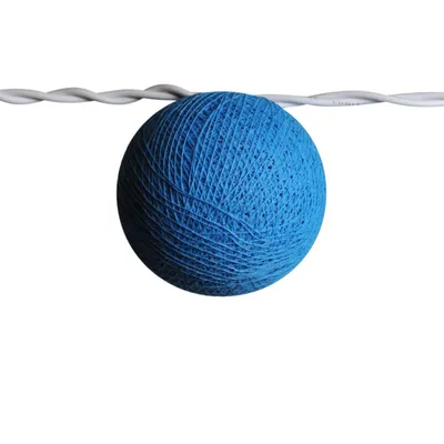 Produktbild von Lichterkettenkugel - Cocoon Kugel - blau