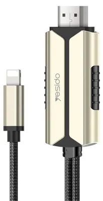 Image de Câble Lightning vers HDMI Yesido 1080p, 2 m