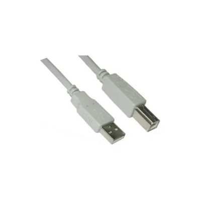 Zdjęcie produktu dla Nanocable 10.01.0104, 3 m, USB A, USB B, USB 2.0, Męska/Męska, Beżowy