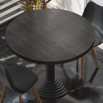 Produktbild von BRASIL | Gastro Tischplatte | Ø 50 cm | Wenge | Rund | Gastro Tischplatte