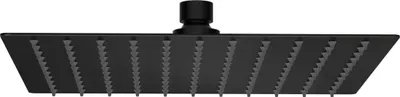 Produktbild von Balneo Regendusche aus Edelstahl schwarz quadratisch | Regenduschkopf 25 cm CASCADE