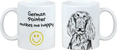 Immagine prodotto di Tazza con cane Deutsch Drahthaar I, tazza allegra per gli amanti dei cani, regalo personalizzato del marchio Art-Dog