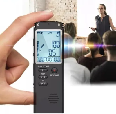 Productafbeelding van Digitale Geluidsrecorder - Voice Recorder - Audio Opnemen - Stemgestuurde Opname - 8 GB Opslag - Zwart