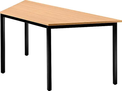 Produktbild von Trapeztisch 1600x693x720 Buche/schwarz