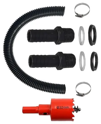 Image de Ensemble de raccords de tuyau pour eau de pluie pour une installation facile