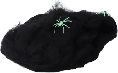 Produktbild von 5pcs Spinnennetz schreckliche lebendige skalierbare Halloween dekorative Zubehör für Indoor Outdoor (schwarz)