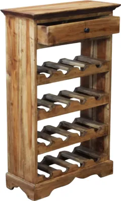 Immagine prodotto di Milani Home - Cantinetta in legno di mogano cm 55 l x 23 p x 85 h - Marrone