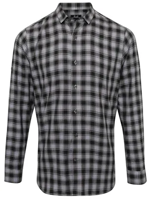Produktbild von Premier - "Mulligan" Hemd für Herren Langärmlig LT2709 (M) (Stahl/Kühles Grau)