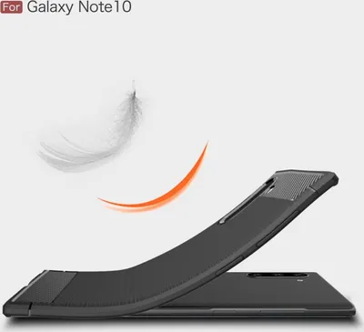 Produktbild von Schutzhülle Handyhülle für Samsung Galaxy Note 10 Case Cover Carbon Optik Grau