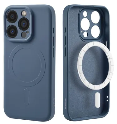 Imagen del producto de Funda de Colores con MagSafe para Apple iPhone 15 Pro - Azul oscuro