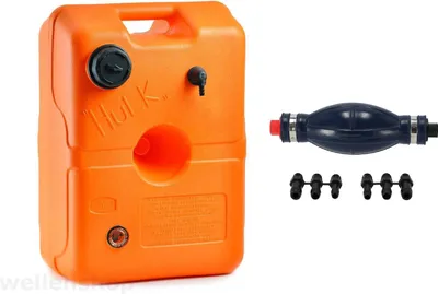 Produktbild von Tank-Set aus Kraftstofftank 22 Liter Hulk + Pumbalg mit Anschlüssen, stabil