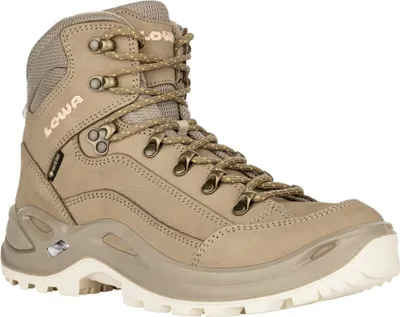 A single hiking boot is shown against a white background.