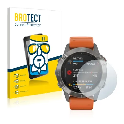 Produktbild von BROTECT Schutzglas für Garmin Fenix 6 Schutzfolie Panzer Folie Glas Display Schutz klar