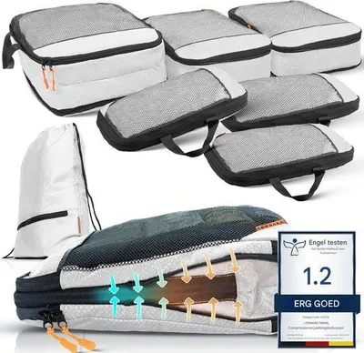 Obrázok produktu pre Cestovný kufrík Kuben, skladací, sivý, do batohu