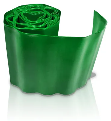 Produktbild von Grüne Kunststoff-Rasenkante 9 m x 20 cm, flexibel, wetterfest & frostsicher
