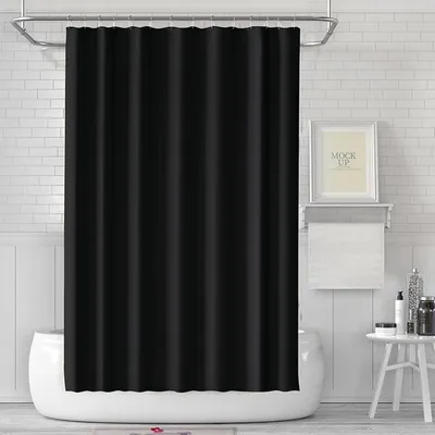 Obrázok produktu pre Sprchová záclona PEVA, vodeodolná, proti plesniam, 180x200 cm, s 12 háčikmi, pre kúpeľňu