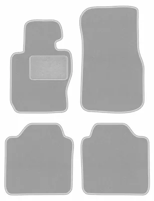 Produktbild von Velours-Fußmatten für BMW 3 F34 2013-2020 (Gran tourismo) – 4-tlg, Grau, passgenau – Wielganizator OSLO