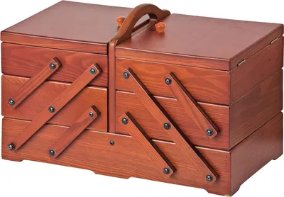 Obrázok produktu pre Box na šitie so 6 priehradkami a výklopným vekom - Elegantný a priestranný box na šitie pre všetky vaše šijacie potreby
