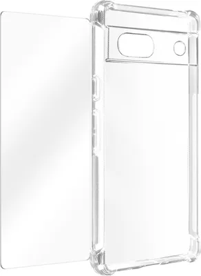 Produktbild von Avizar, Schutz-Set (Hülle + Displayschutzfolie aus Glas) für Google Pixel 7a, Transparent
