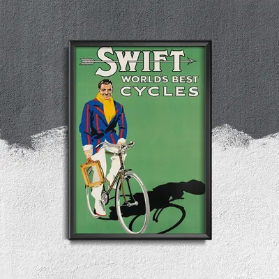 Produktbild von Poster - Canvas - Leinwand - 42 cm x 59,4 cm - schnelle Motorräder