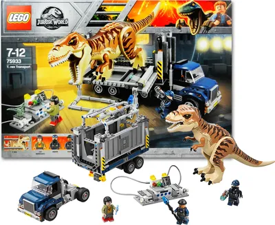 Produktbild von LEGO Jurassic World T-Rex Transport, Bausatz, 7 Jahr(e), 609 Stück(e), 1,08 kg