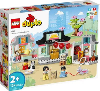 Image de LEGO 10411 DUPLO Town Apprends la culture chinoise, jouet éducatif pour les jeunes enfants de 2 ans et plus, avec figurines, panda jouet et briques