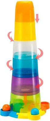 Produktbild von Winfun Stapel-und Rollspaß Mit Stapelblöcken Mehrfarbig 12 Months Kinder Mehrfarbig 12 Months