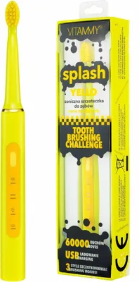 Zdjęcie produktu dla VITAMMY SPLASH, dziecięca szczoteczka soniczna, 8 lat+, żółta /