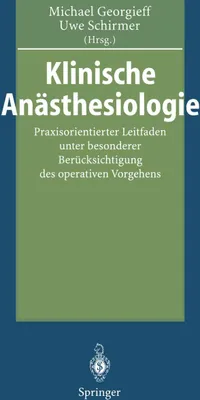 Produktbild von Klinische Anästhesiologie