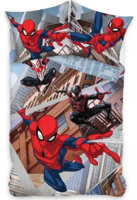 Immagine prodotto di Biancheria da letto Spiderman Swing 140×200 cm, 70×90 cm 100% cotone